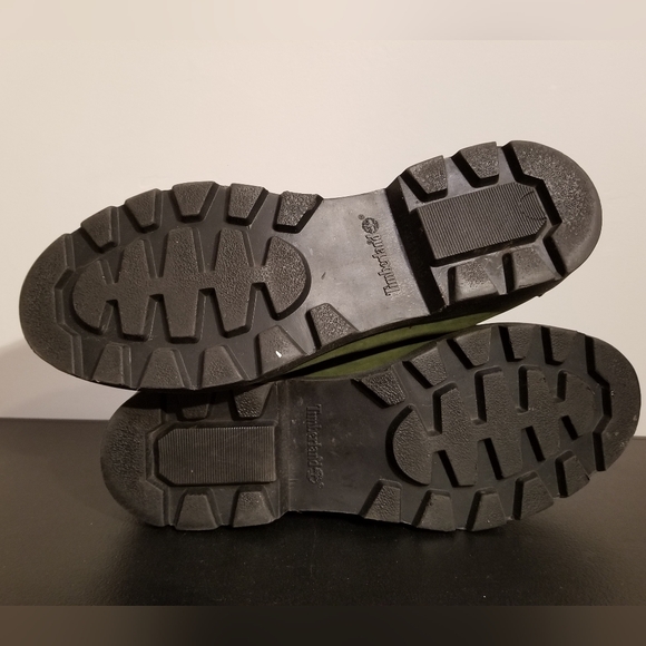 TIMBERLAND THROW BACK GREEN SUEDE BOOTS WINTER FALL DR MARTENS CAT LEATHER VTG - Picture 7 of 8